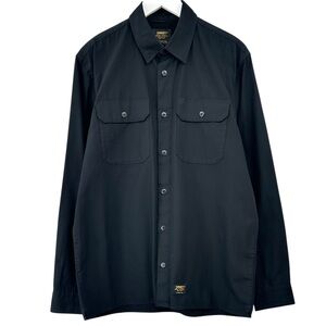 Carhartt WIP Mission Shirt - Black Long Sleeve Button Up Shirt Overshirt sz L